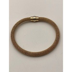 925 Italy gold over sterling silver mesh magnetic Bracelet